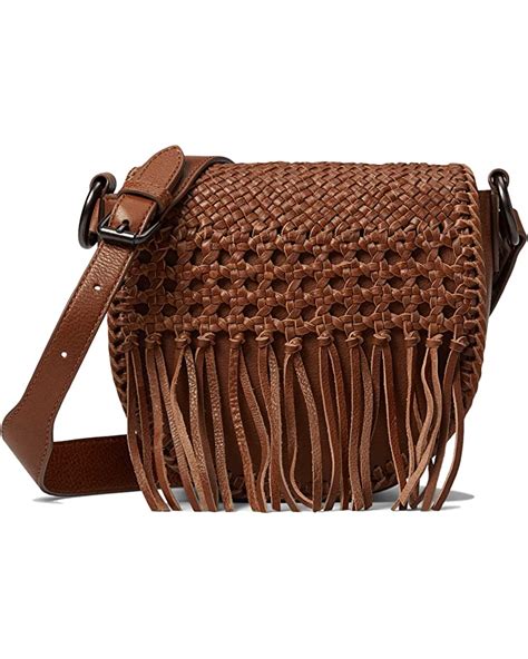 Frye Melissa Woven Saddle Bag, Cognac: Handbags: Amazon.com.